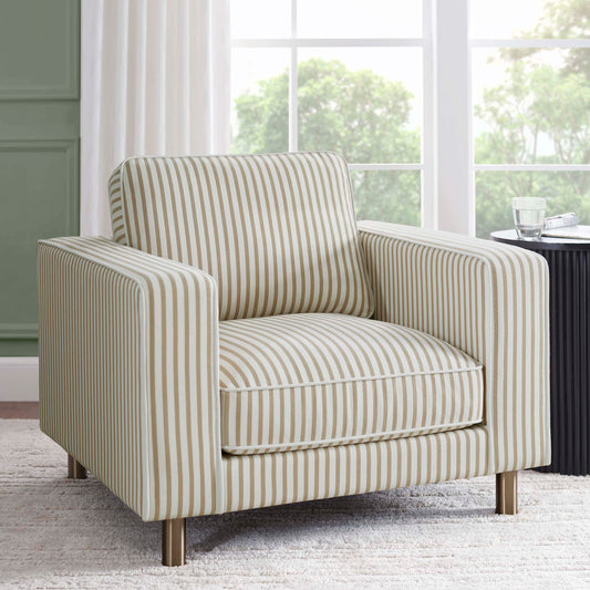 Soho Armchair - Sand Stripe