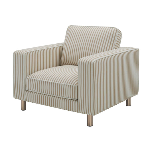 Soho Armchair - Sand Stripe