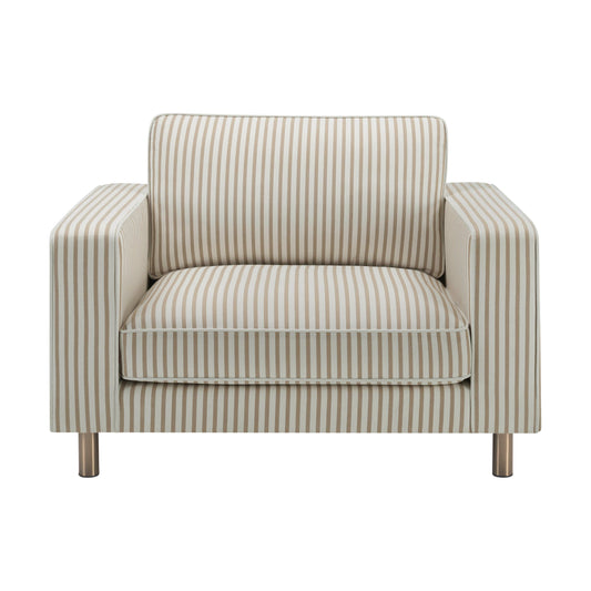 Soho Loveseat - Sand Stripe