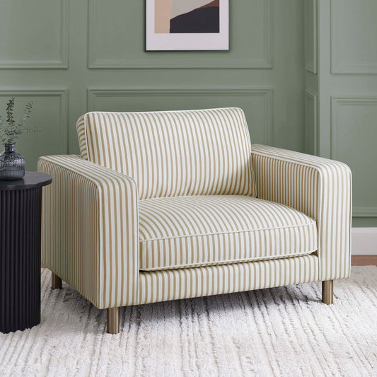 Soho Loveseat - Sand Stripe