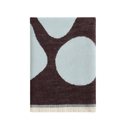 Abstract Floral Sofa Throw - Brown