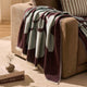Abstract Floral Sofa Throw - Brown