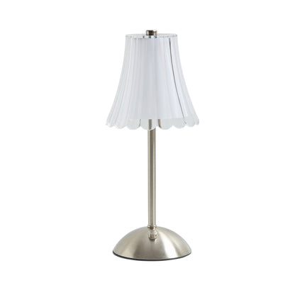 Alma Silver Rechargeable Lamp - Silver