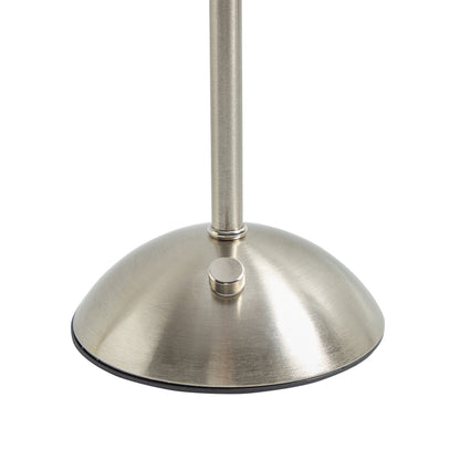 Alma Silver Rechargeable Lamp - Silver
