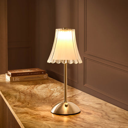 Alma Silver Rechargeable Lamp - Silver