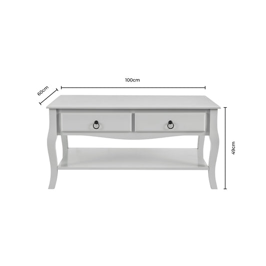 Amelie Coffee Table -  Light Grey