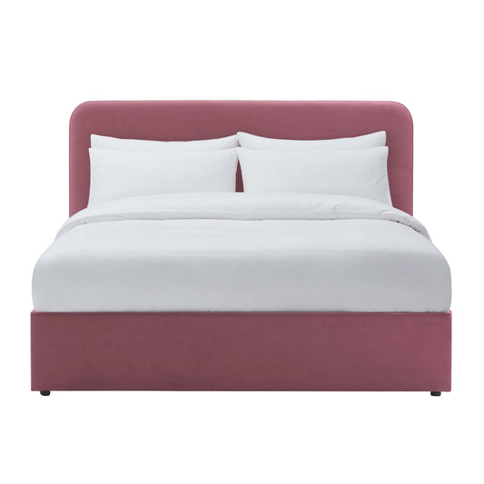 Ascot Ottoman Storage Bed - Dusky Pink