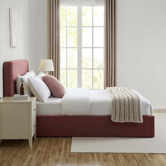 Ascot Ottoman Storage Bed - Dusky Pink