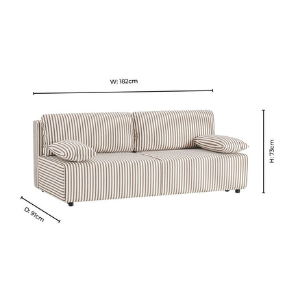 Avani Sofa Bed - Chocolate Stripe