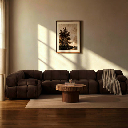 Bondi Large Left Hand L Shape Sofa - Cappuccino