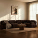 Bondi Large Right Hand L Shape Sofa - Cappuccino