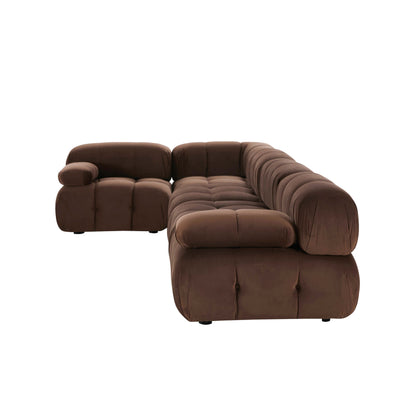 Bondi Large Left Hand L Shape Sofa - Cappuccino