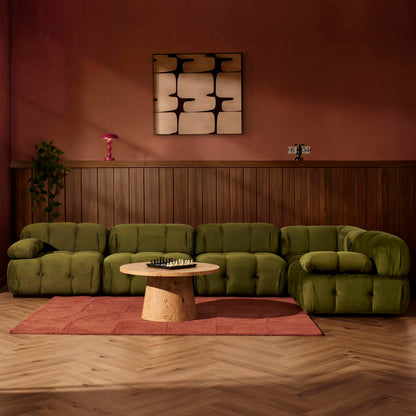 Bondi Large Right Hand L Shape Sofa - Rich Green
