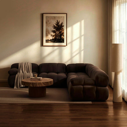 Bondi Large Left Hand Corner Sofa - Cappuccino