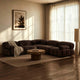 Bondi Large Left Hand Corner Sofa - Cappuccino