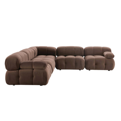 Bondi Large Left Hand Corner Sofa - Cappuccino