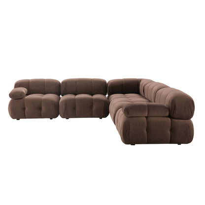 Bondi Large Left Hand Corner Sofa - Cappuccino