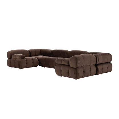 Bondi U Shape Sofa - Cappuccino