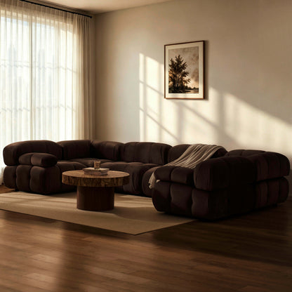 Bondi U Shape Sofa - Cappuccino