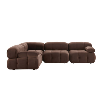 Bondi Small Left Hand L Shape Sofa - Cappuccino