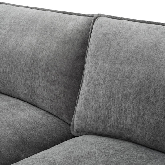 Boston Small Right Hand L-Shape Sofa - Grey