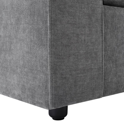 Boston Small Left Hand L-Shape Sofa - Grey