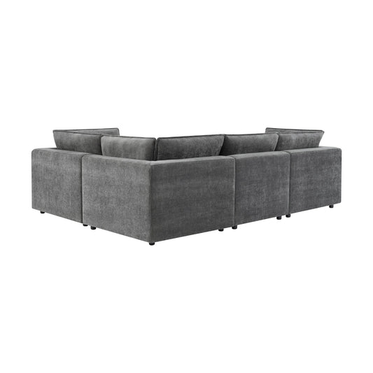 Boston Small Right Hand L-Shape Sofa - Grey