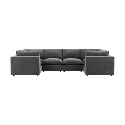 Boston U-Shape Sofa - Grey