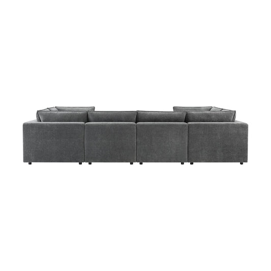 Boston U-Shape Sofa - Grey