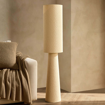 Boucle Floor Lamp - Cream