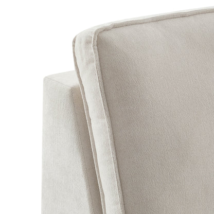 Brooklyn Armless U-Shape Sofa - Chenille Ivory