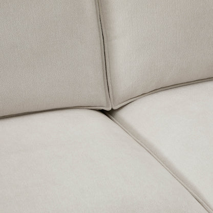 Brooklyn Armless U-Shape Sofa - Chenille Ivory