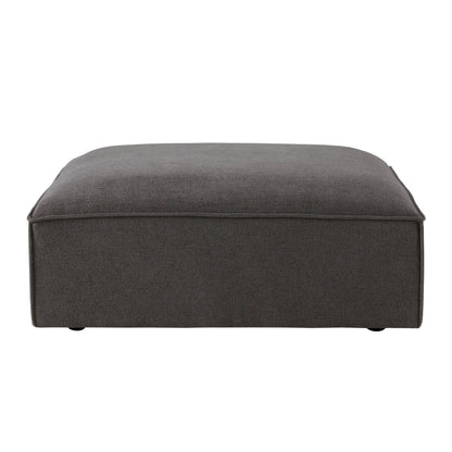 Brooklyn Pouffe - Chenille Ash Grey