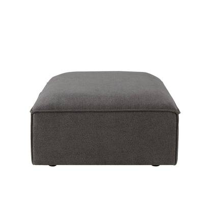 Brooklyn Pouffe - Chenille Ash Grey