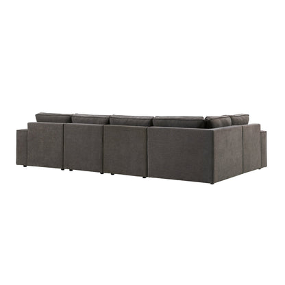 Brooklyn Large Right Hand L-Shape - Chenille Ash Grey