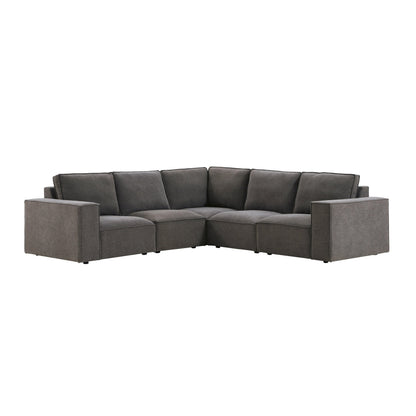 Brooklyn Left Hand Corner Sofa - Chenille Ash Grey