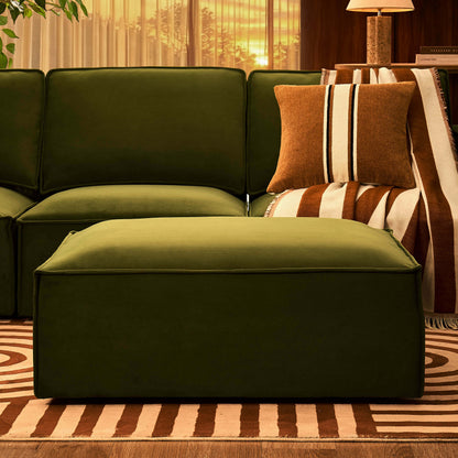 Brooklyn Pouffe - Muted Moss