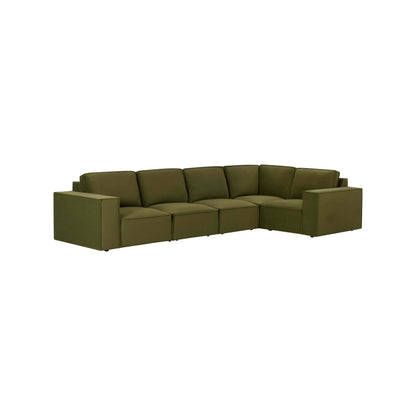 Brooklyn Large Right Hand L-Shape Sofa  - Muted Moss