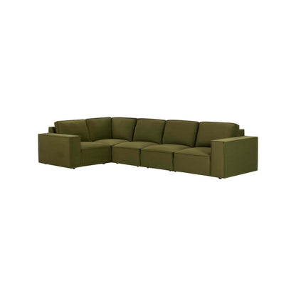 Brooklyn Large Left Hand L-Shape Sofa  - Muted Moss