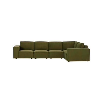 Brooklyn Large Right Hand L-Shape Sofa  - Muted Moss