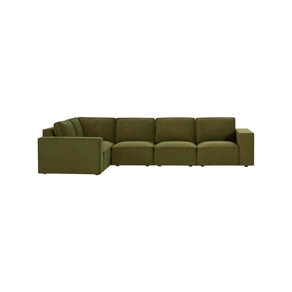Brooklyn Large Left Hand L-Shape Sofa  - Muted Moss