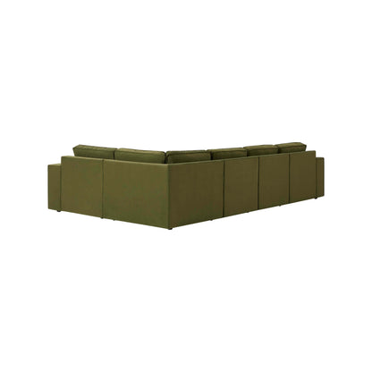 Brooklyn Large Right Hand L-Shape Sofa  - Muted Moss