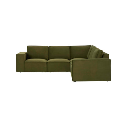 Brooklyn Right Hand Corner Sofa - Muted Moss
