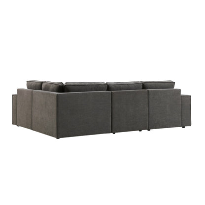 Brooklyn Small Left Hand L-Shape - Chenille Ash Grey