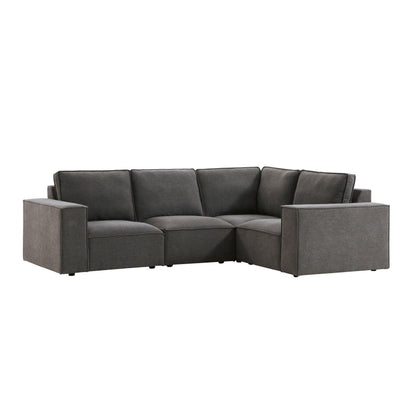 Brooklyn Small Right Hand L-Shape - Chenille Ash Grey