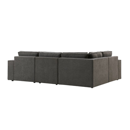 Brooklyn Small Right Hand L-Shape - Chenille Ash Grey