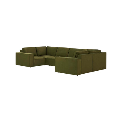 Brooklyn U-Shape Sofa - Muted Moss