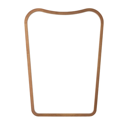Cady Curved Wood Wall Mirror - Light Wood