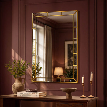 Cara Ladder Frame Detail 60 x 90cm Wall Mirror