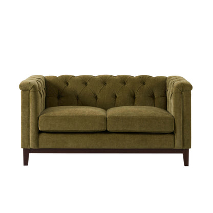 Chesterfield 2 Seater Sofa - Cedar Earth